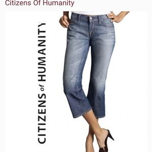 EUC Citizens of Humanity COH sz 27 Kelly Stretch #063 low waist cropped